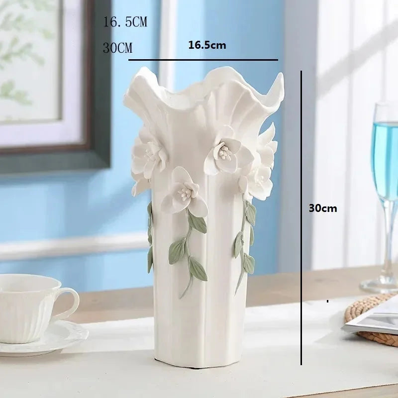 Keramik Blumen Vase – Europäisch Stil – 22x16.5cm