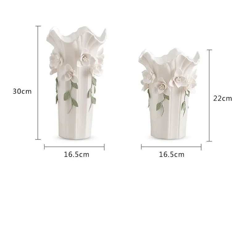 Keramik Blumen Vase – Europäisch Stil – 22x16.5cm
