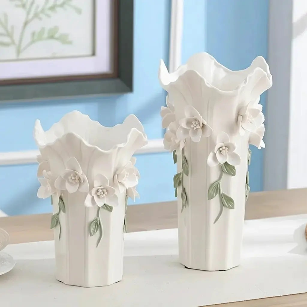 Keramik Blumen Vase – Europäisch Stil – 22x16.5cm