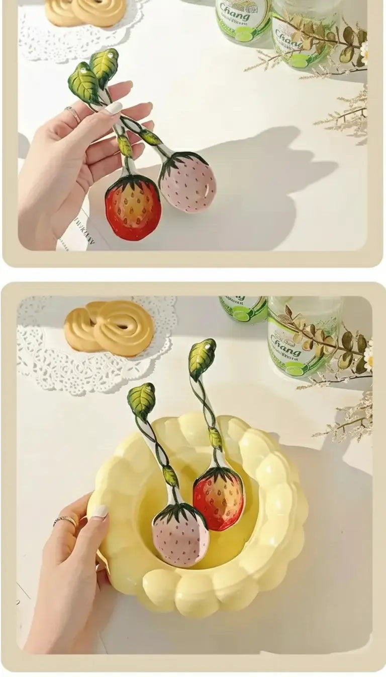 Keramik Dessertlöffel – Niedliches Design – Für Familien