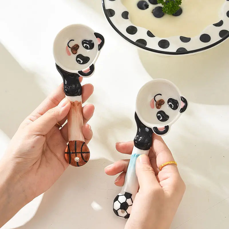 Keramik Dessertlöffel – Niedliches Design – Für Familien