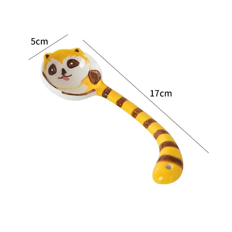 Keramik Dessertlöffel – Niedliches Design – Für Familien