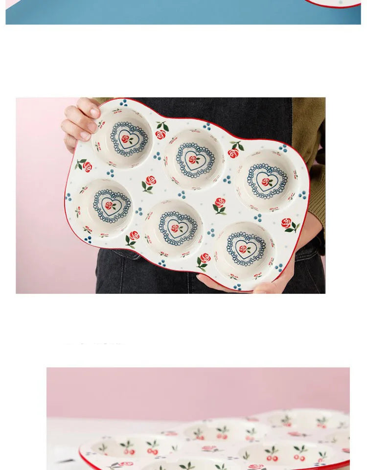 Keramik-Eierhalter – Nordic Kirschen – 30x19x4cm