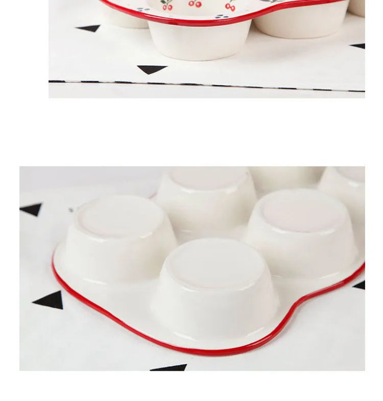 Keramik-Eierhalter – Nordic Kirschen – 30x19x4cm