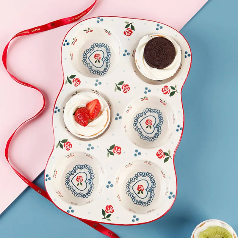 Keramik-Eierhalter – Nordic Kirschen – 30x19x4cm