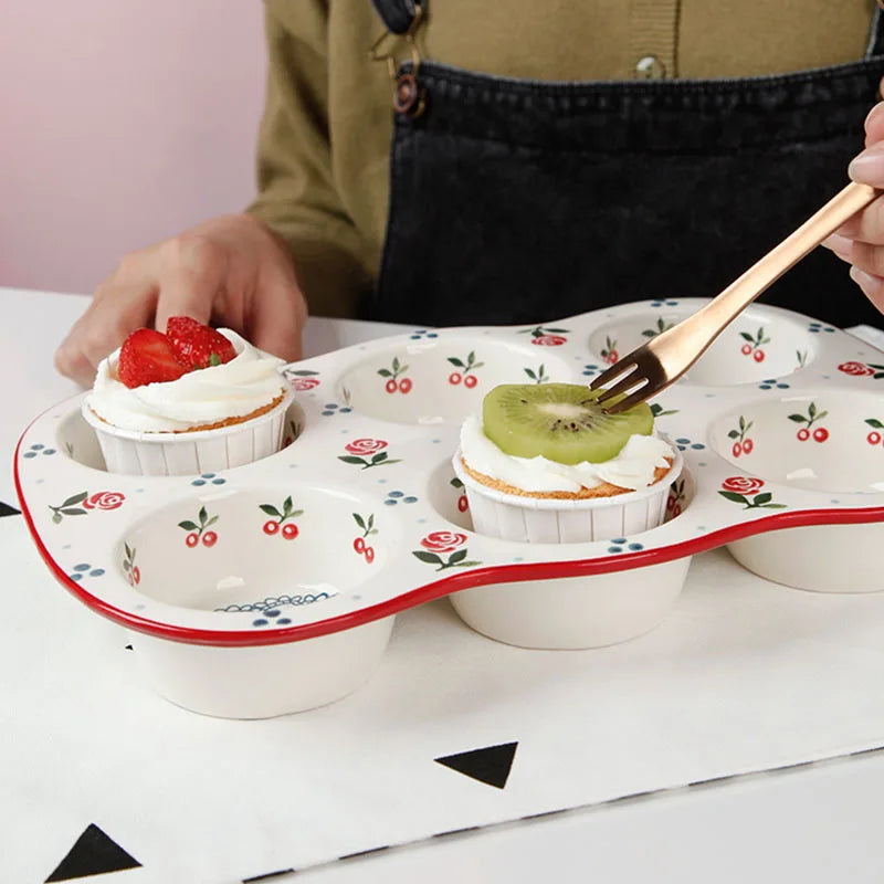 Keramik-Eierhalter – Nordic Kirschen – 30x19x4cm