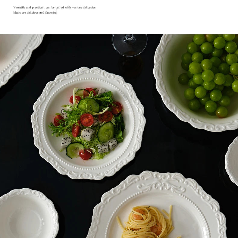 Keramik Essteller – Vintage Französisch – 8.4 Inches