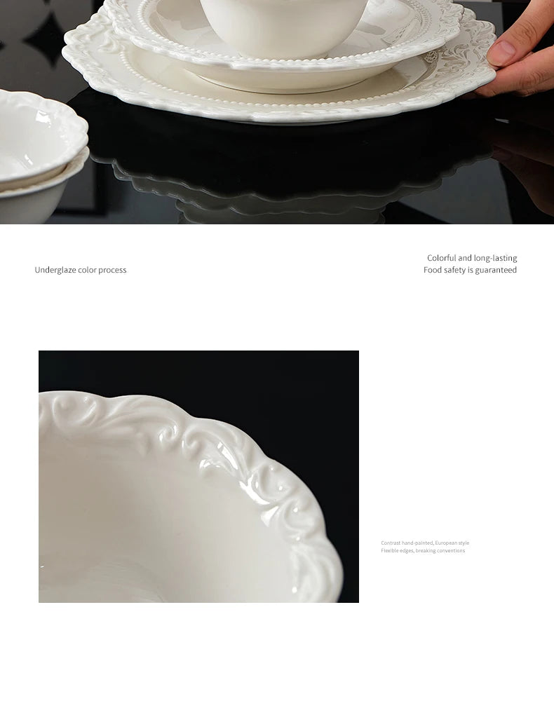 Keramik Essteller – Vintage Französisch – 8.4 Inches