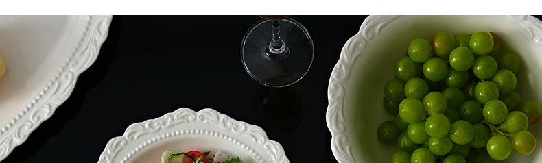 Keramik Essteller – Vintage Französisch – 8.4 Inches