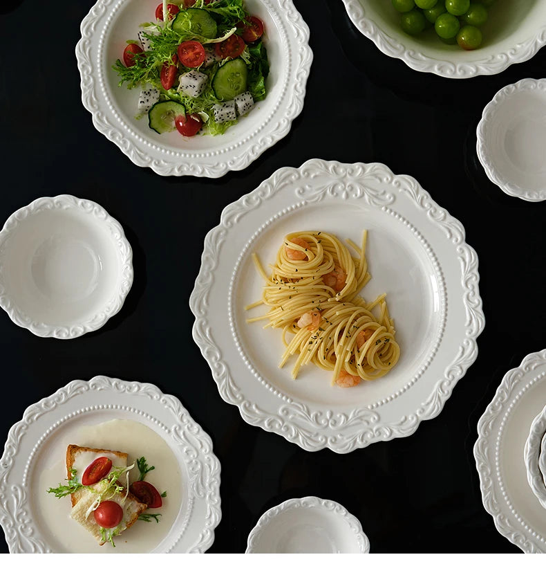 Keramik Essteller – Vintage Französisch – 8.4 Inches