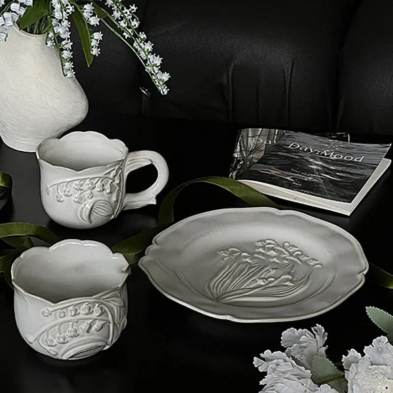 Keramik Geschirr Set – Europäisches Design – Teezeit-tauglich