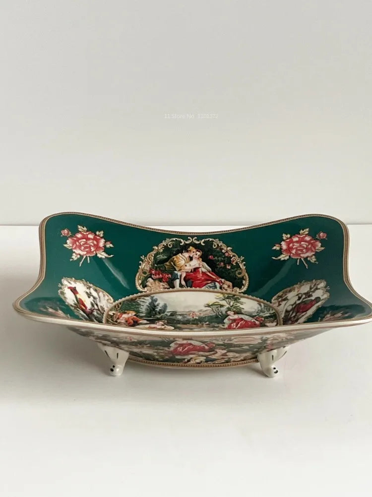 Keramik-Geschirrset – Europäische Kunst – Handgemacht