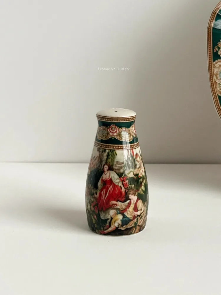 Keramik-Geschirrset – Europäische Kunst – Handgemacht