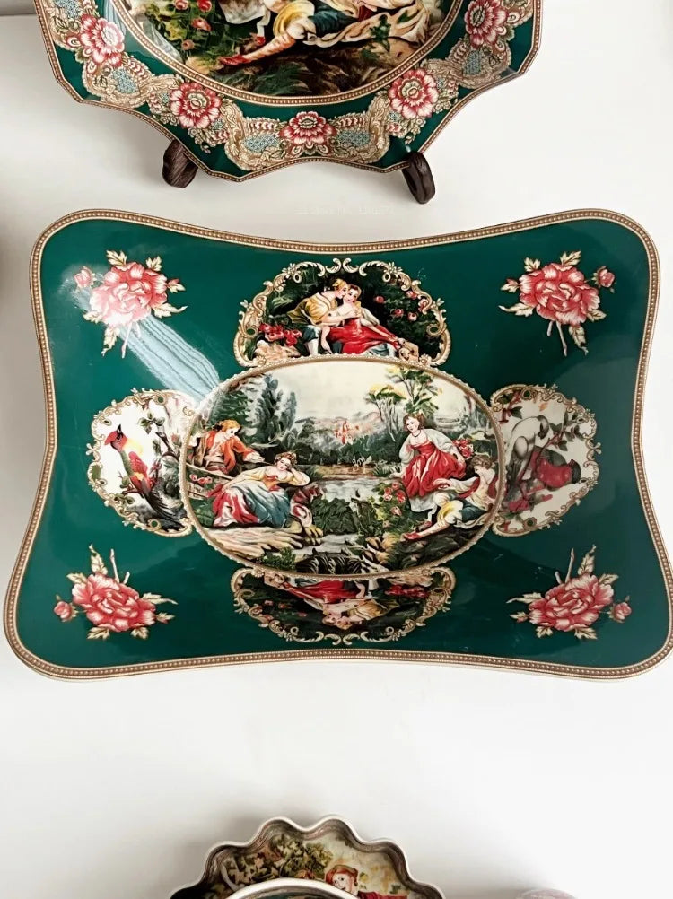 Keramik-Geschirrset – Europäische Kunst – Handgemacht