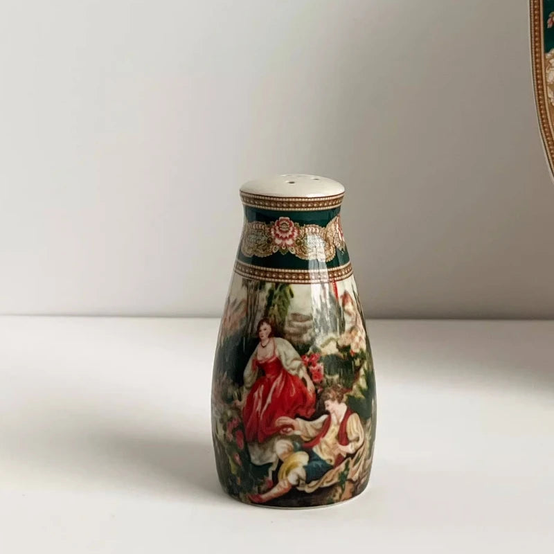 Keramik-Geschirrset – Europäische Kunst – Handgemacht