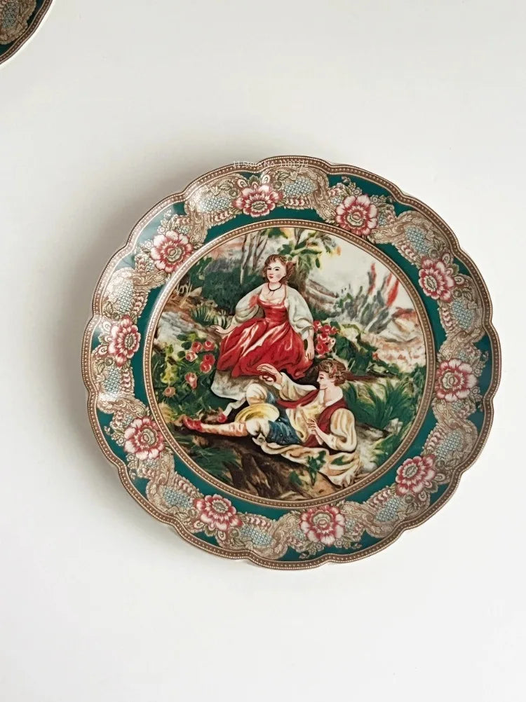 Keramik-Geschirrset – Europäische Kunst – Handgemacht