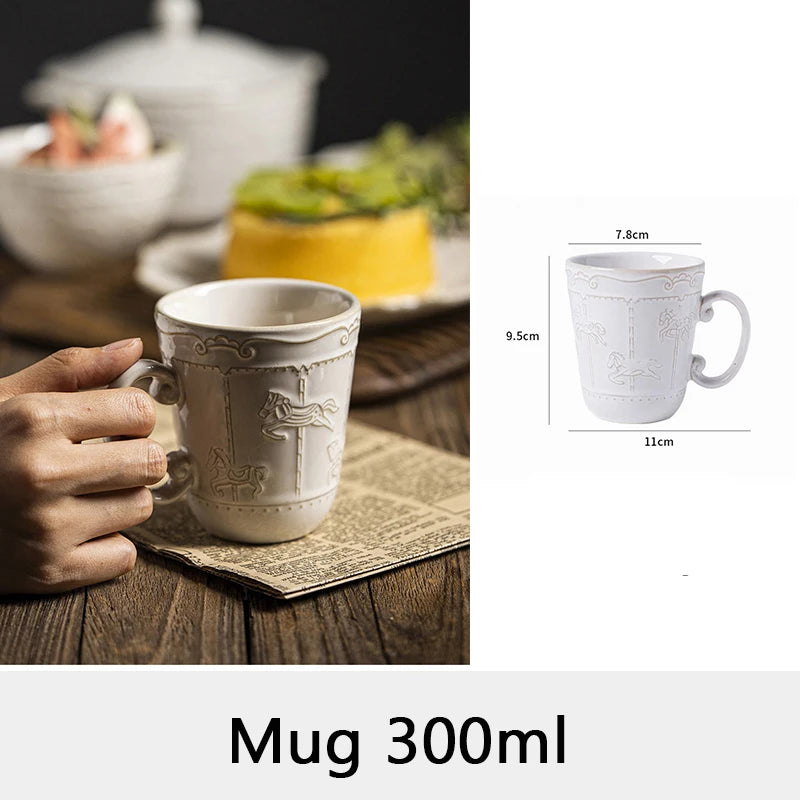 Keramik Geschirrset – Handgefertigt, Off White