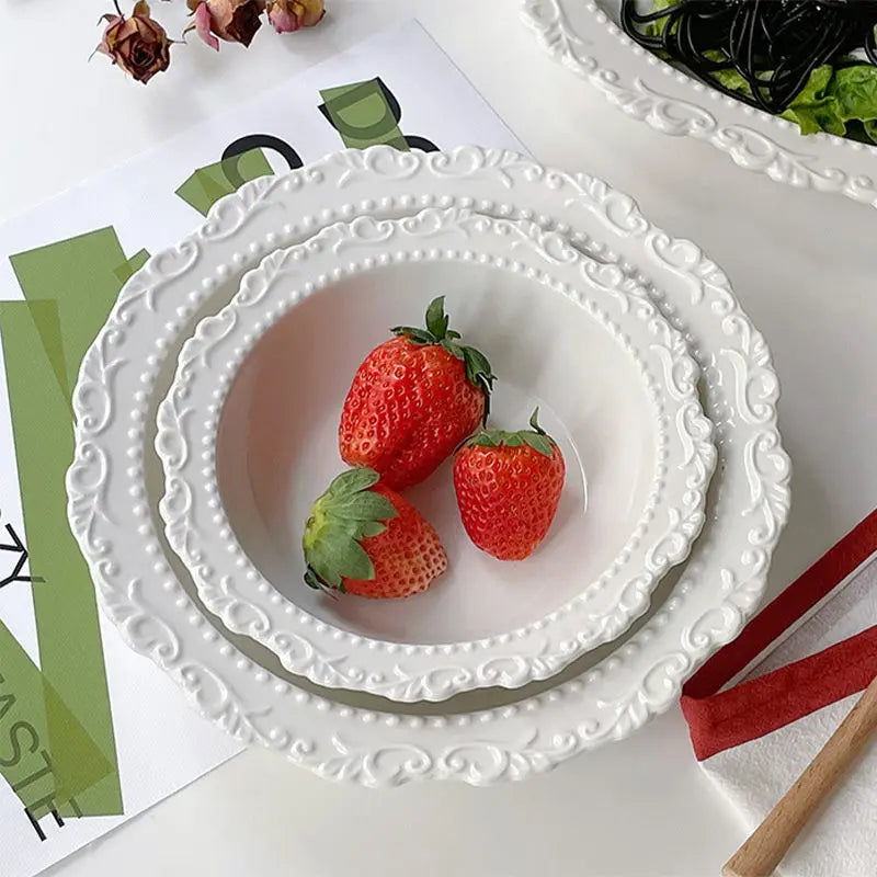 Keramik Geschirrset – Retro Stil – Westliche Küche