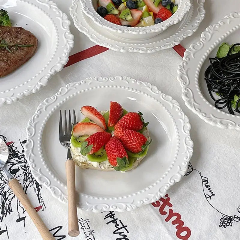 Keramik Geschirrset – Retro Stil – Westliche Küche