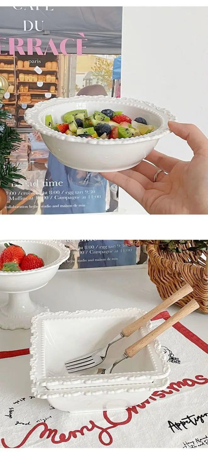 Keramik Geschirrset – Retro Stil – Westliche Küche