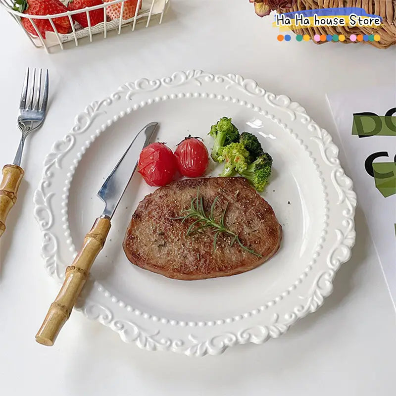 Keramik Geschirrset – Retro Stil – Westliche Küche