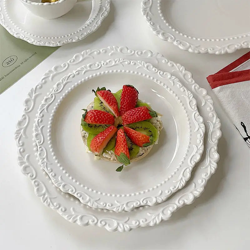 Keramik Geschirrset – Retro Stil – Westliche Küche