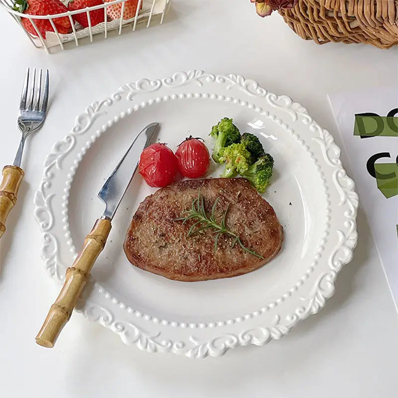 Keramik Geschirrset – Retro Stil – Westliche Küche