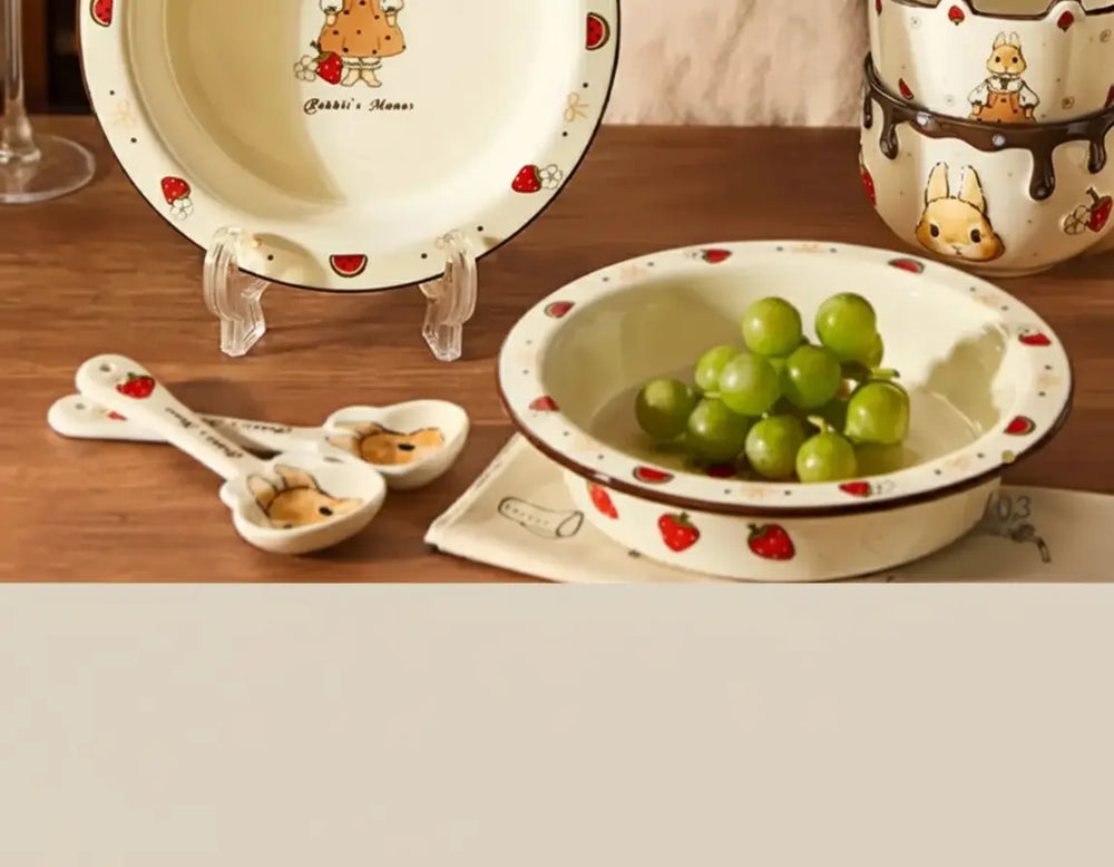 Keramik Hasenschale – Porzellan Relief Design – 11.4cm