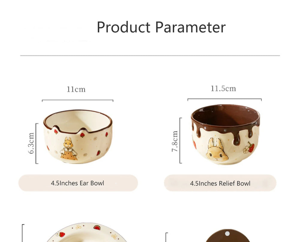 Keramik Hasenschale – Porzellan Relief Design – 11.4cm