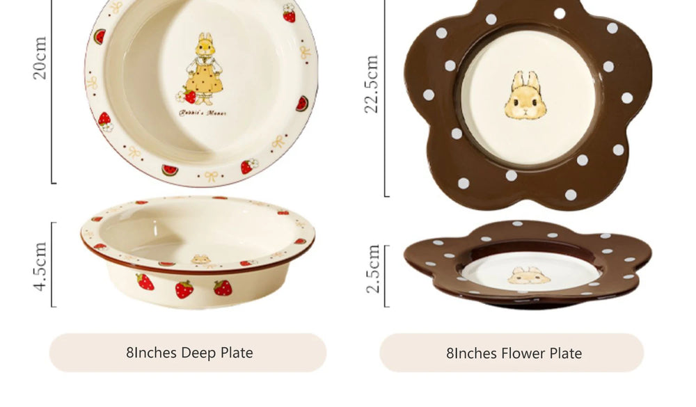 Keramik Hasenschale – Porzellan Relief Design – 11.4cm