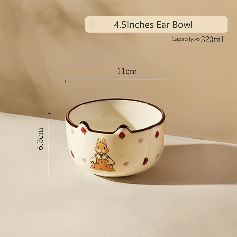 Keramik Hasenschale – Porzellan Relief Design – 11.4cm