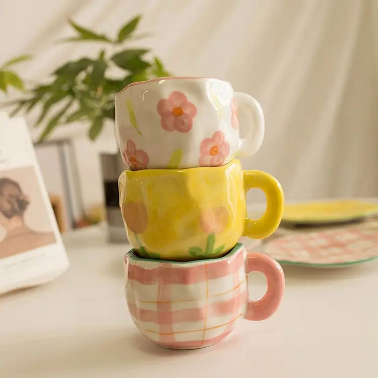 Keramik Kaffee Set – Handgefertigtes Porzellan, Spülmaschinenfest