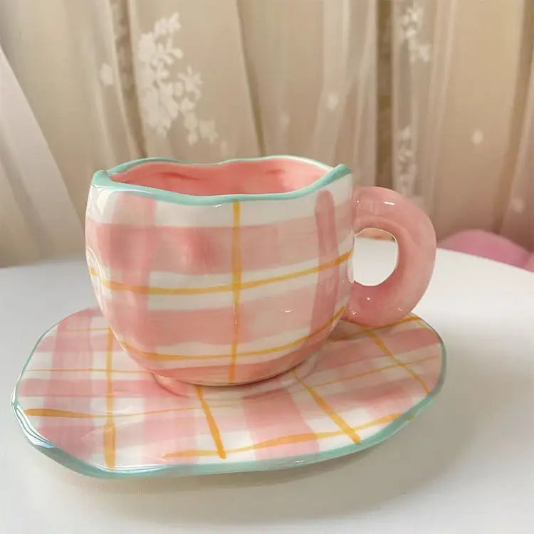 Keramik Kaffee Set – Handgefertigtes Porzellan, Spülmaschinenfest