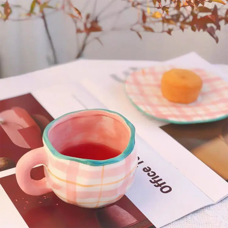 Keramik Kaffee Set – Handgefertigtes Porzellan, Spülmaschinenfest