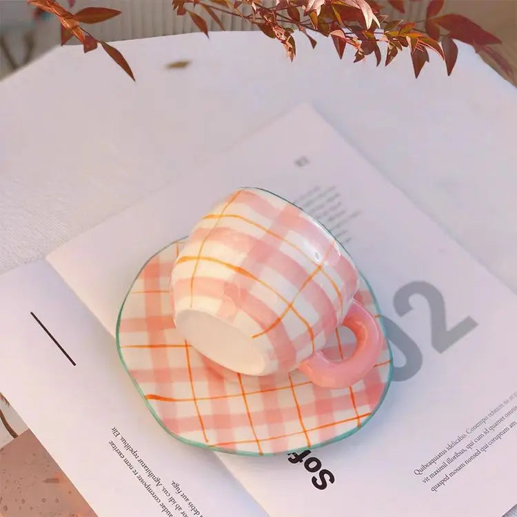 Keramik Kaffee Set – Handgefertigtes Porzellan, Spülmaschinenfest