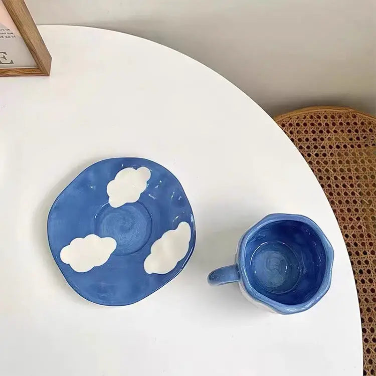 Keramik Kaffee Set – Handgefertigtes Porzellan, Spülmaschinenfest