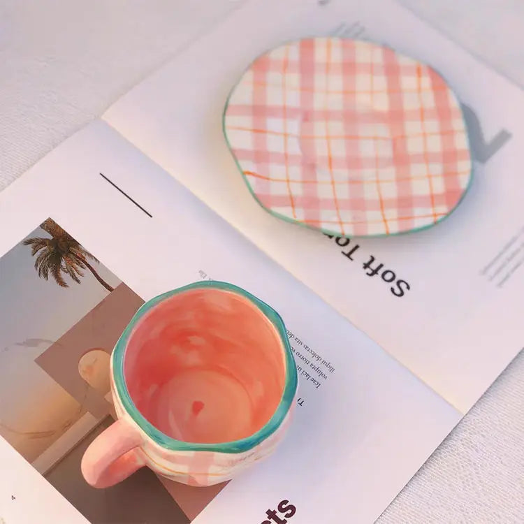 Keramik Kaffee Set – Handgefertigtes Porzellan, Spülmaschinenfest