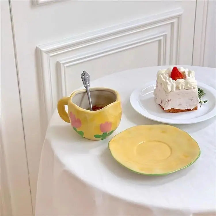 Keramik Kaffee Set – Handgefertigtes Porzellan, Spülmaschinenfest