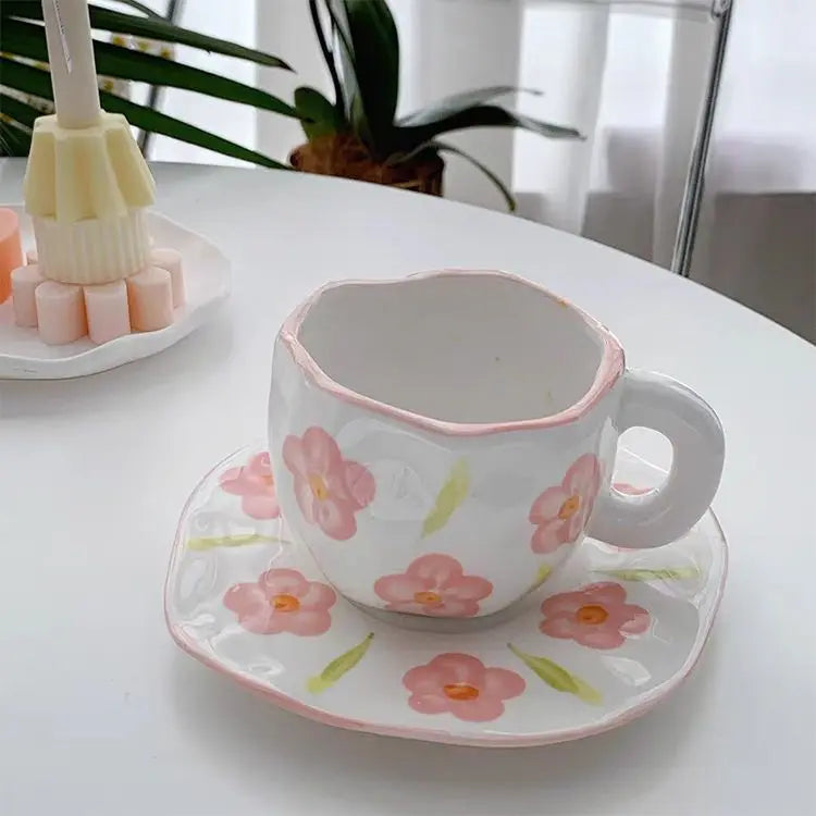 Keramik Kaffee Set – Handgefertigtes Porzellan, Spülmaschinenfest