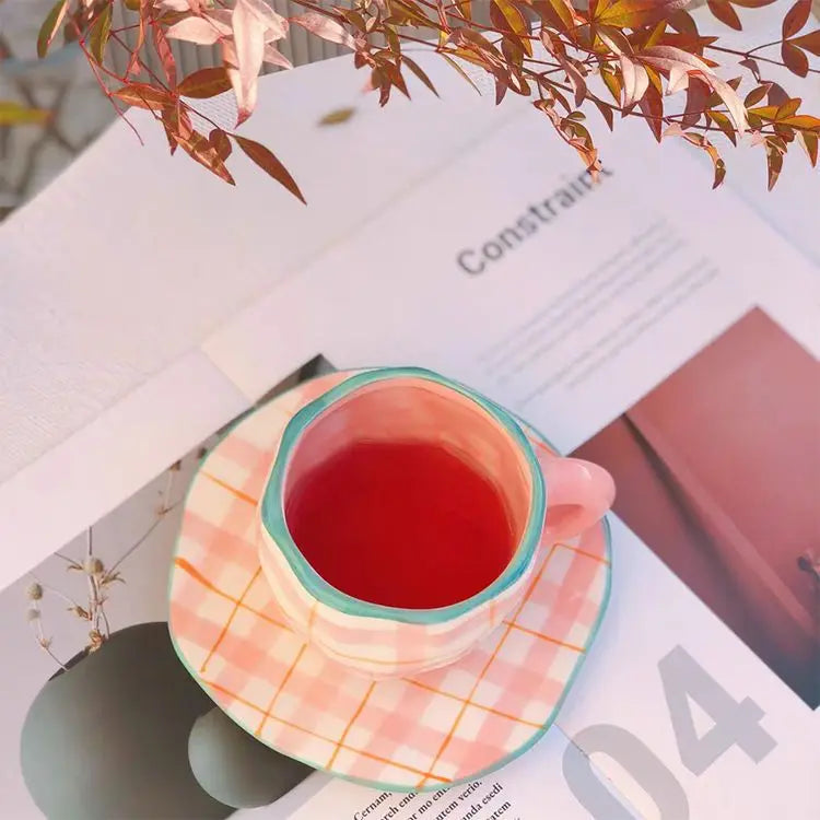 Keramik Kaffee Set – Handgefertigtes Porzellan, Spülmaschinenfest