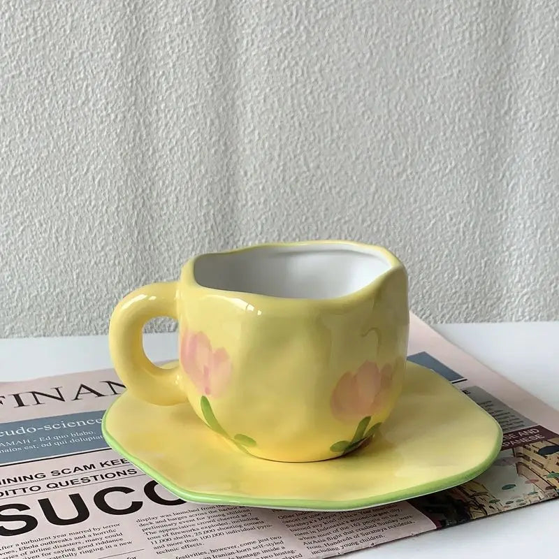 Keramik Kaffee Set – Handgefertigtes Porzellan, Spülmaschinenfest