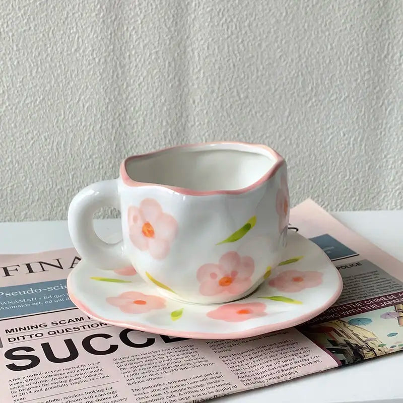 Keramik Kaffee Set – Handgefertigtes Porzellan, Spülmaschinenfest