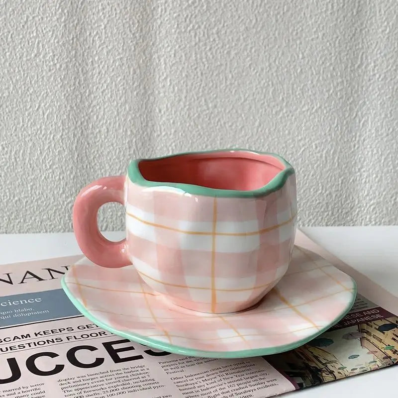 Keramik Kaffee Set – Handgefertigtes Porzellan, Spülmaschinenfest