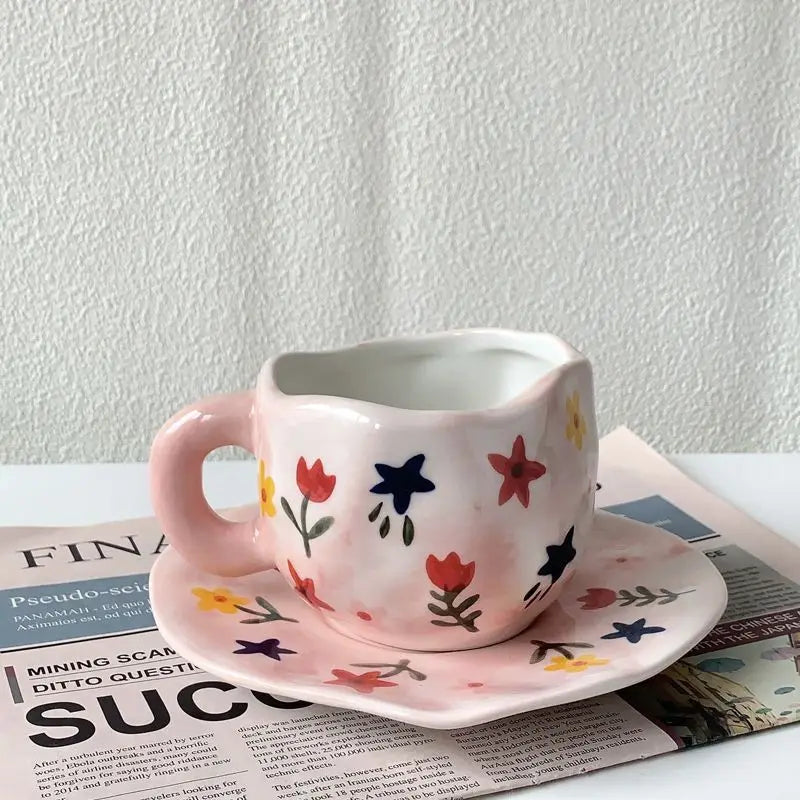 Keramik Kaffee Set – Handgefertigtes Porzellan, Spülmaschinenfest