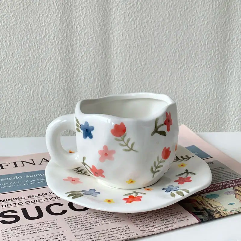 Keramik Kaffee Set – Handgefertigtes Porzellan, Spülmaschinenfest