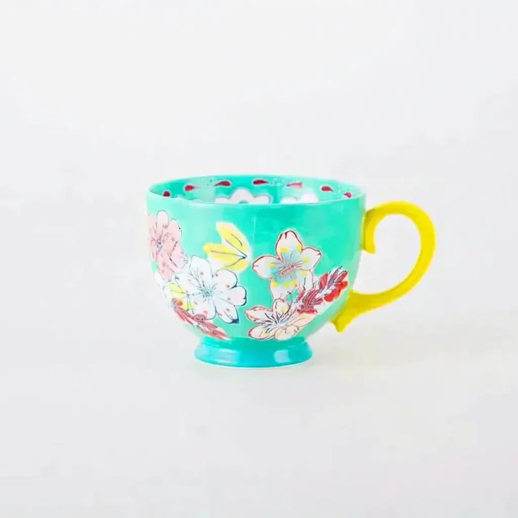 Keramik Kaffeetasse – Handbemalt, Chinesischer Stil