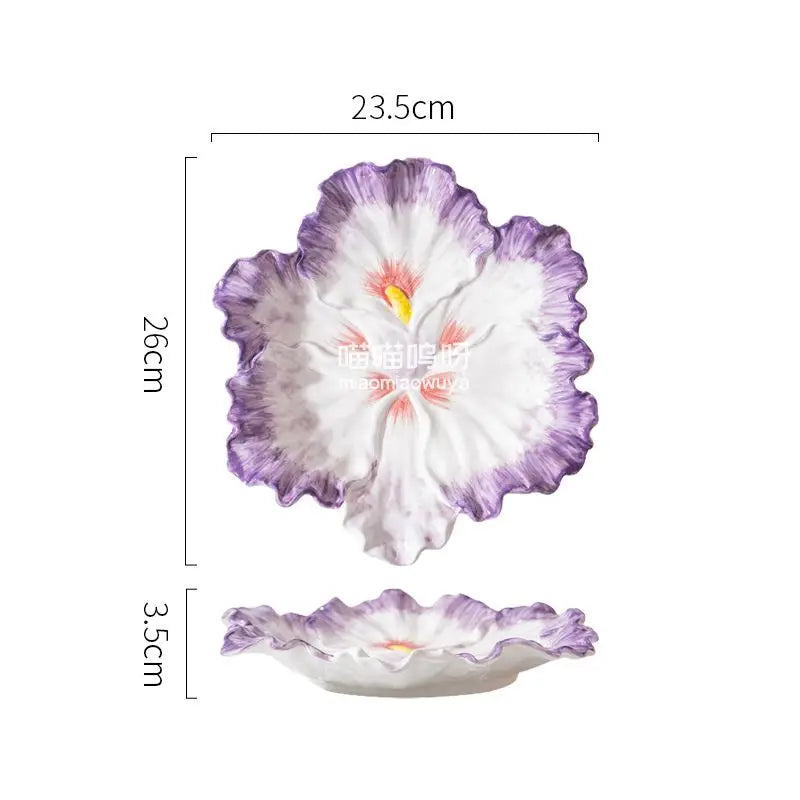 Keramik-Kohl-Plate – Nordischer Stil, 10-Zoll