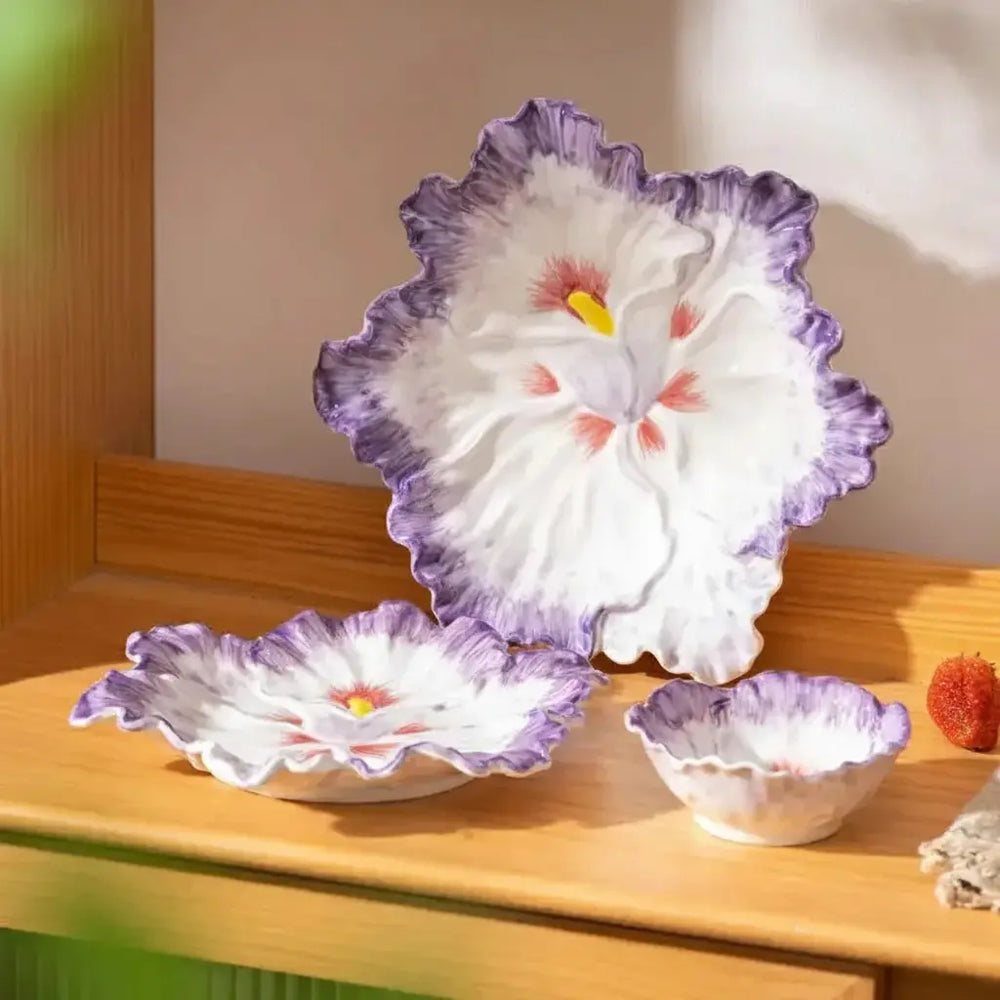 Keramik-Kohl-Plate – Nordischer Stil, 10-Zoll