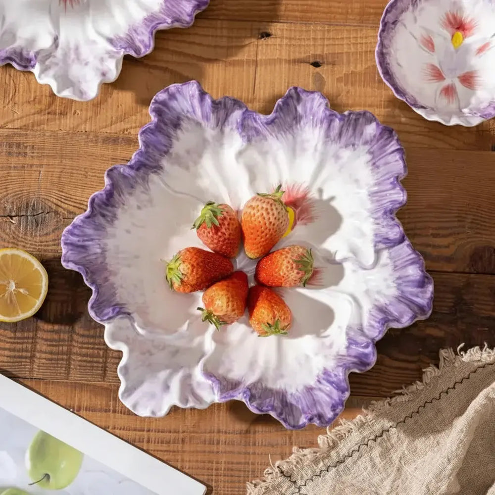 Keramik-Kohl-Plate – Nordischer Stil, 10-Zoll