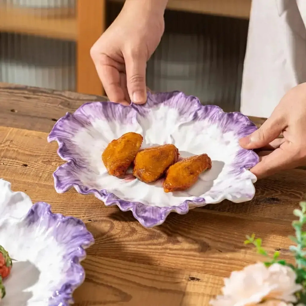 Keramik-Kohl-Plate – Nordischer Stil, 10-Zoll